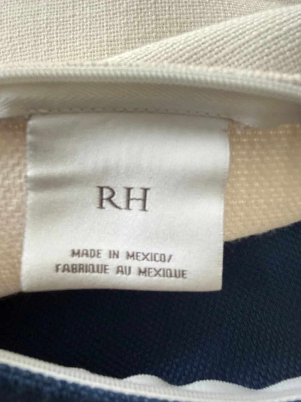 Pair 20x20in RH Restoration Hardware Perennial Striped Outdoor Pillow Covers